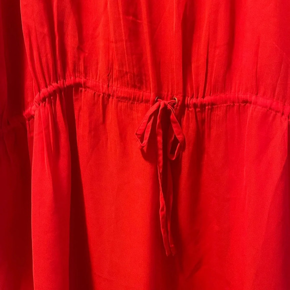 Cacique Swim | Chiffon Dolman Cover-up in Goji Berry, 26/28 - Picture 6 of 8